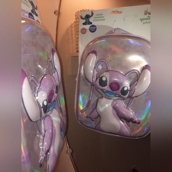 Disney Baby Angel Backpack Or Lunch Tote - Pink and Purple - Picture 3 of 5